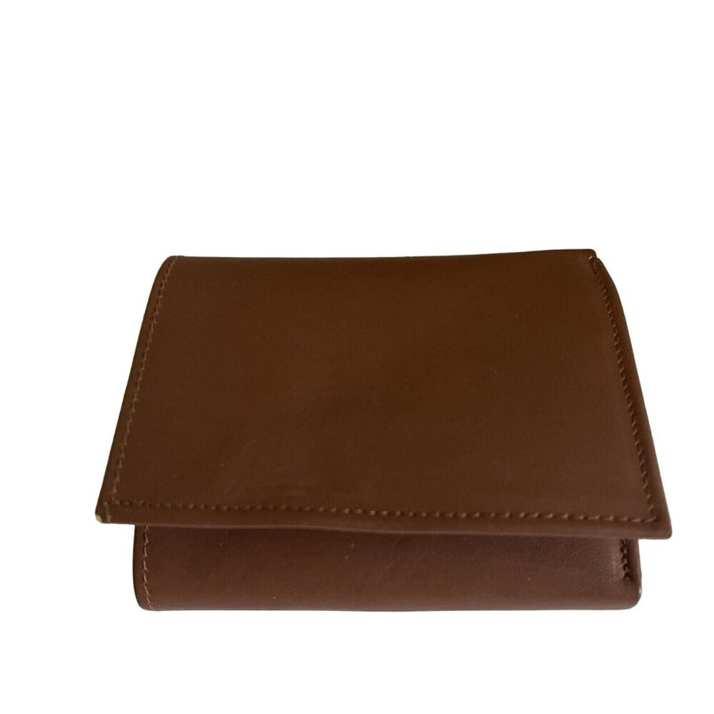 ILI New York Leather Wallet  Tri Fold 8 Card Slots